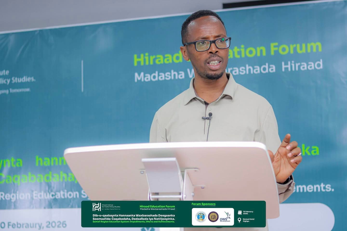 Hiraad Education Forum speaker